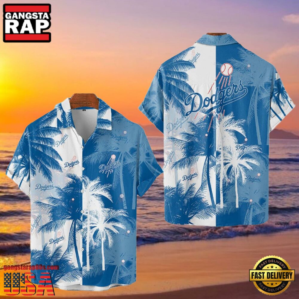 MLB Los Angeles Dodgers Tropical Palm Trees Hot Summer Hawaiian Shirt MLB Los Angeles Dodgers Tropical Palm Trees Hot Summer Hawaiian Shirt