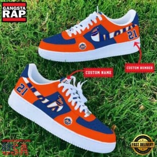 MLB New York Mets Baseball Team Design Air Force 1 Shoes Sneaker
