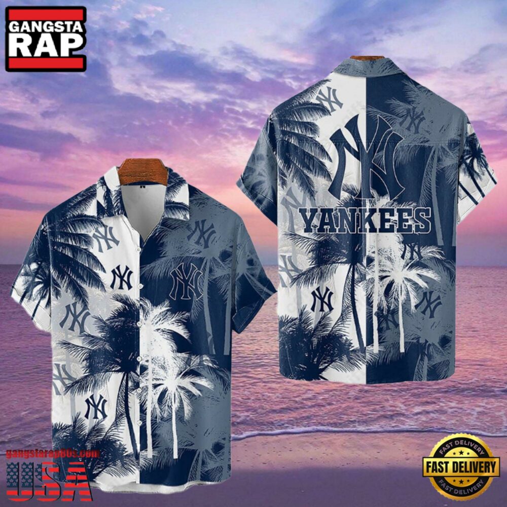 MLB New York Yankees Tropical Palm Trees Hot Summer Hawaiian Shirt