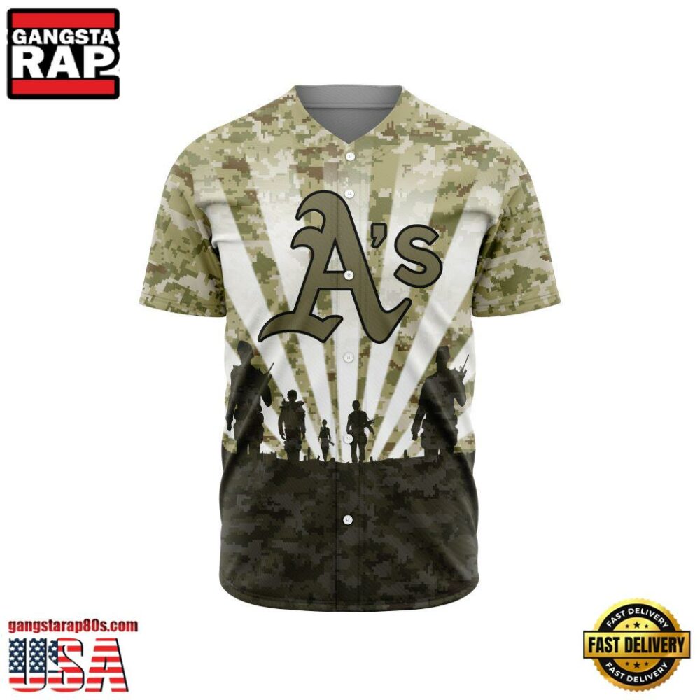 MLB Oakland Athletics Veterans New Design Baseball Jersey MLB Oakland Athletics Veterans New Design Baseball Jersey
