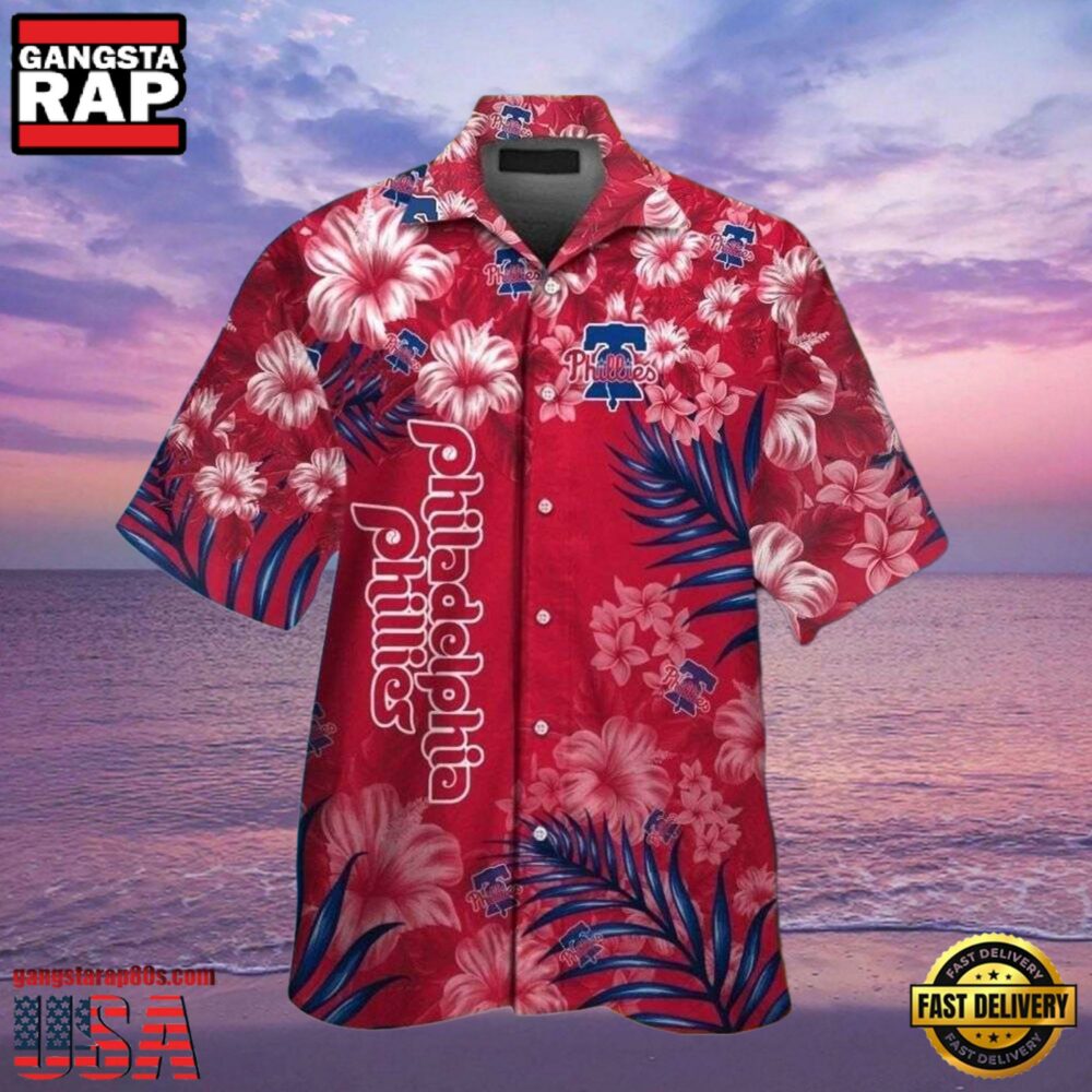 MLB Philadelphia Phillies Crimson Floral Fun Philadelphia Aloha Hawaiian Shirt MLB Philadelphia Phillies Crimson Floral Fun Philadelphia Aloha Hawaiian Shirt