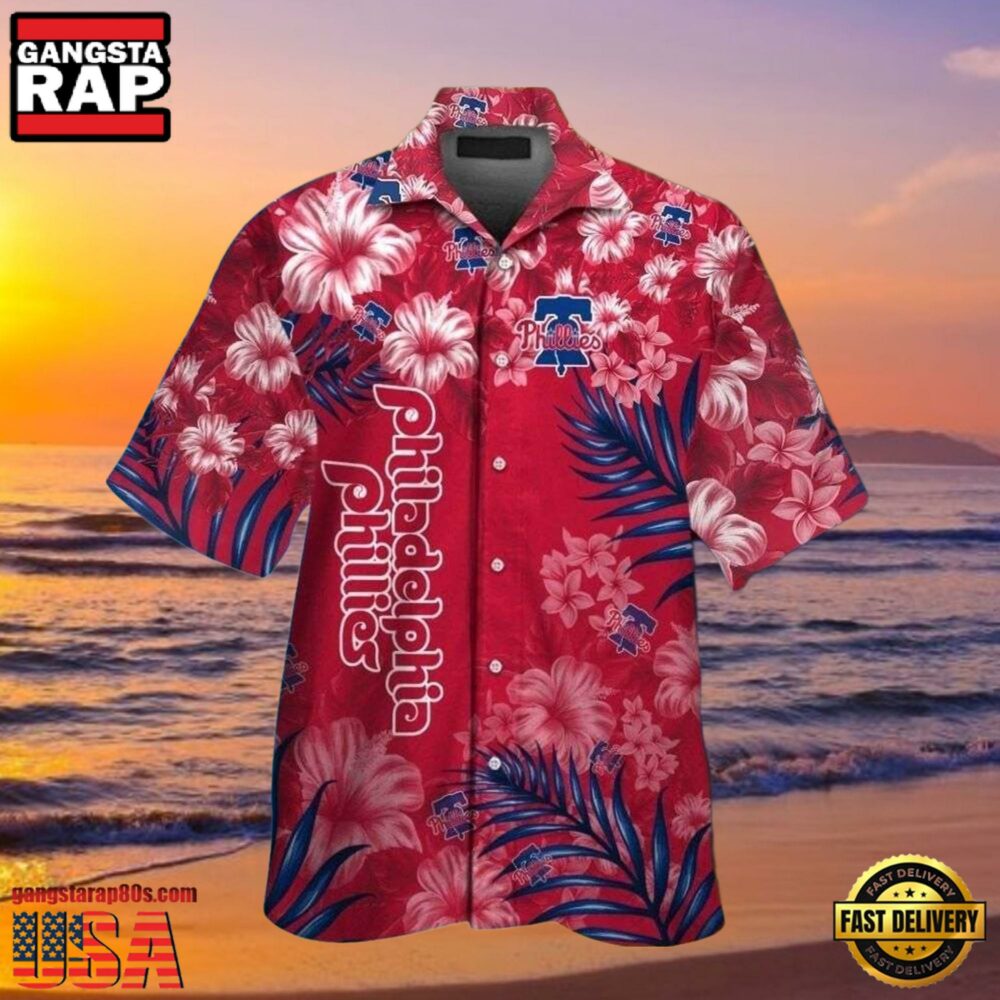 MLB Philadelphia Phillies Crimson Floral Fun Philadelphia Aloha Hawaiian Shirt MLB Philadelphia Phillies Crimson Floral Fun Philadelphia Aloha Hawaiian Shirt
