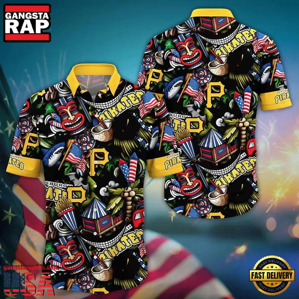 MLB Pittsburgh Pirates Carnival Fun Aloha Hawaiian Shirt MLB Pittsburgh Pirates Carnival Fun Aloha Hawaiian Shirt