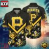 MLB Pittsburgh Pirates Chevron Floral Hawaiian Shirt