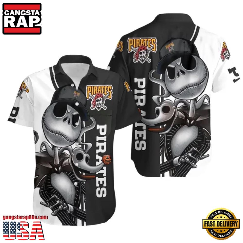 MLB Pittsburgh Pirates Skeleton Spirit Hawaiian Shirt