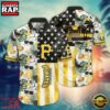 MLB Pittsburgh Pirates Tropical Island Stripe Hawaiian Shirt