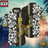 MLB Pittsburgh Pirates Tropical Monochrome Hawaiian Shirt