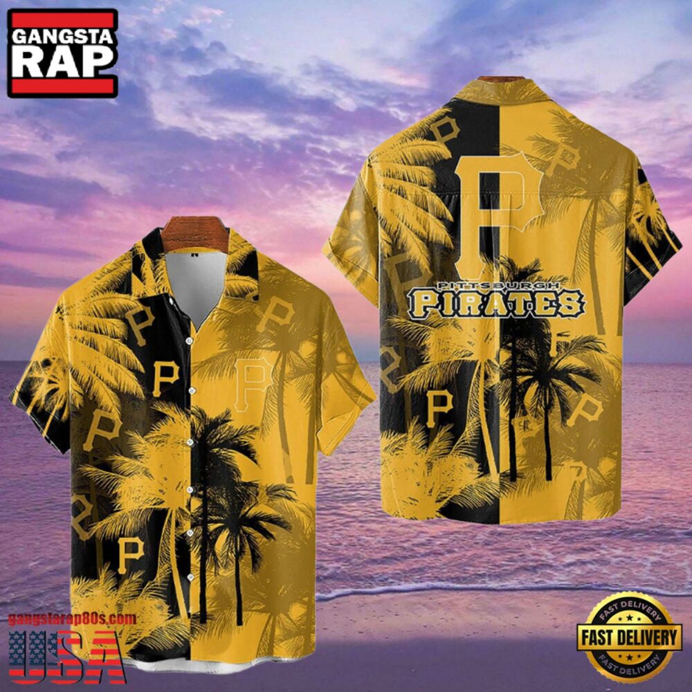 MLB Pittsburgh Pirates Tropical Palm Trees Style Hot Trending Hawaiian Shirt MLB Pittsburgh Pirates Tropical Palm Trees Style Hot Trending Hawaiian Shirt