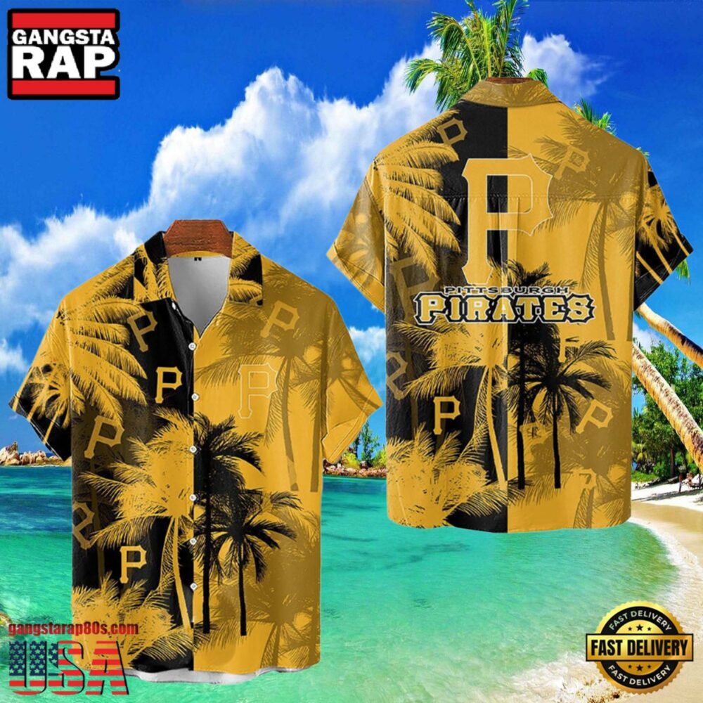 MLB Pittsburgh Pirates Tropical Palm Trees Style Hot Trending Hawaiian Shirt MLB Pittsburgh Pirates Tropical Palm Trees Style Hot Trending Hawaiian Shirt