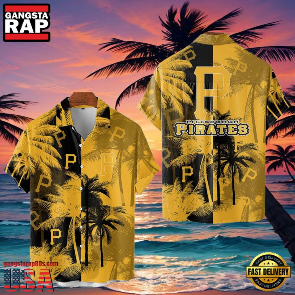 MLB Pittsburgh Pirates Tropical Palm Trees Style Hot Trending Hawaiian Shirt MLB Pittsburgh Pirates Tropical Palm Trees Style Hot Trending Hawaiian Shirt