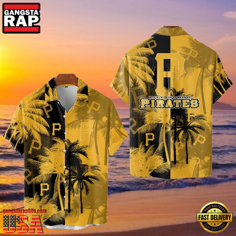 MLB Pittsburgh Pirates Tropical Palm Trees Style Hot Trending Hawaiian Shirt MLB Pittsburgh Pirates Tropical Palm Trees Style Hot Trending Hawaiian Shirt