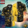 MLB Pittsburgh Pirates Yellow Stripe Floral Hawaiian Shirt