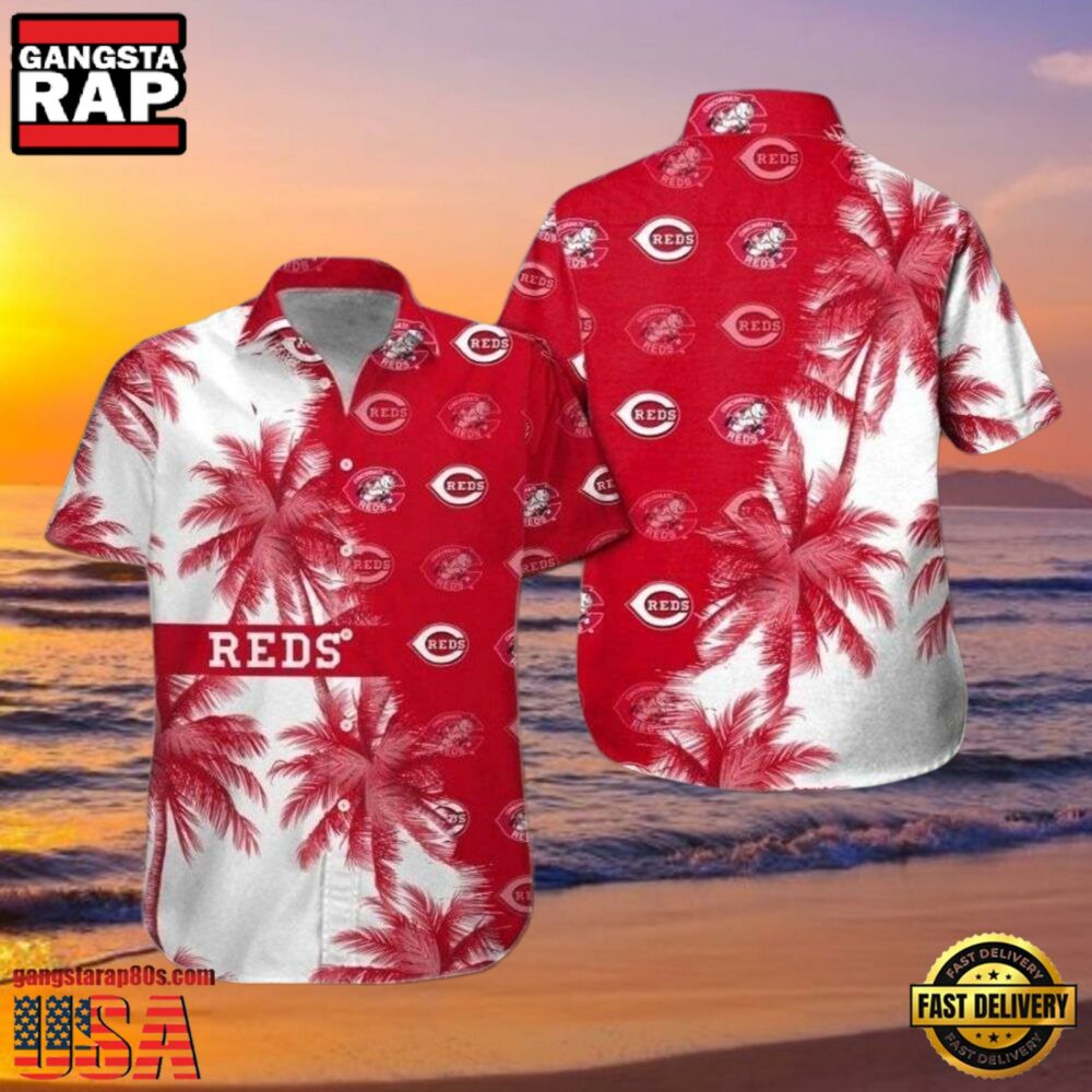 MLB Red Hot Palms Cincinnati Reds Hot Summer Aloha Shirt Summer Vibes MLB Red Hot Palms Cincinnati Reds Hot Summer Aloha Shirt Summer Vibes