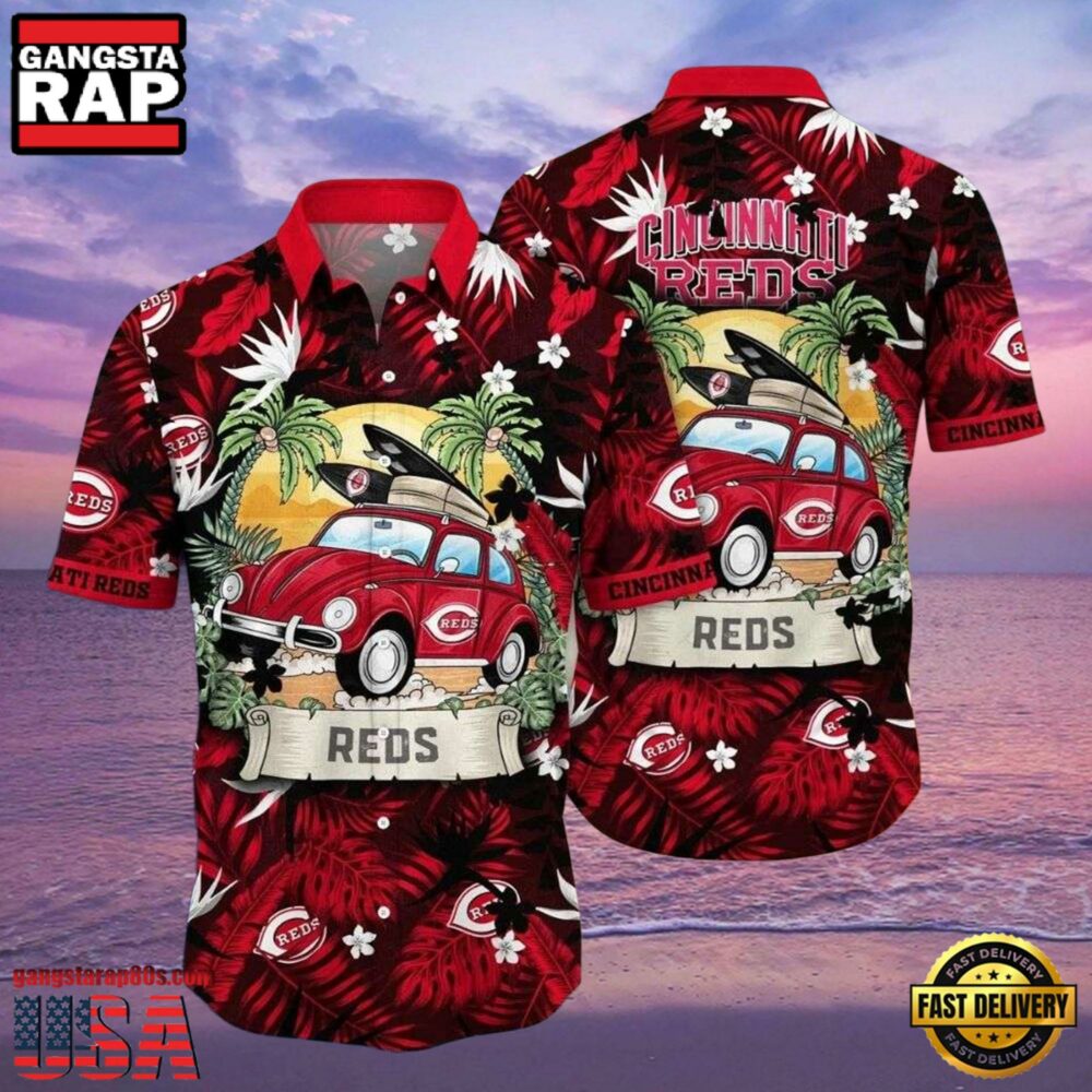 MLB Retro Roadster Reds Fan Cincinnati Reds Hot Summer Hawaiian Shirt MLB Retro Roadster Reds Fan Cincinnati Reds Hot Summer Hawaiian Shirt