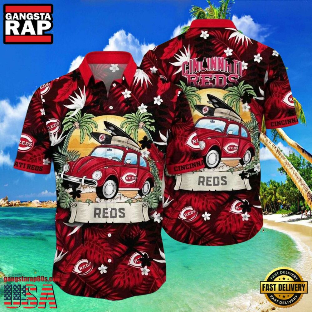 MLB Retro Roadster Reds Fan Cincinnati Reds Hot Summer Hawaiian Shirt MLB Retro Roadster Reds Fan Cincinnati Reds Hot Summer Hawaiian Shirt