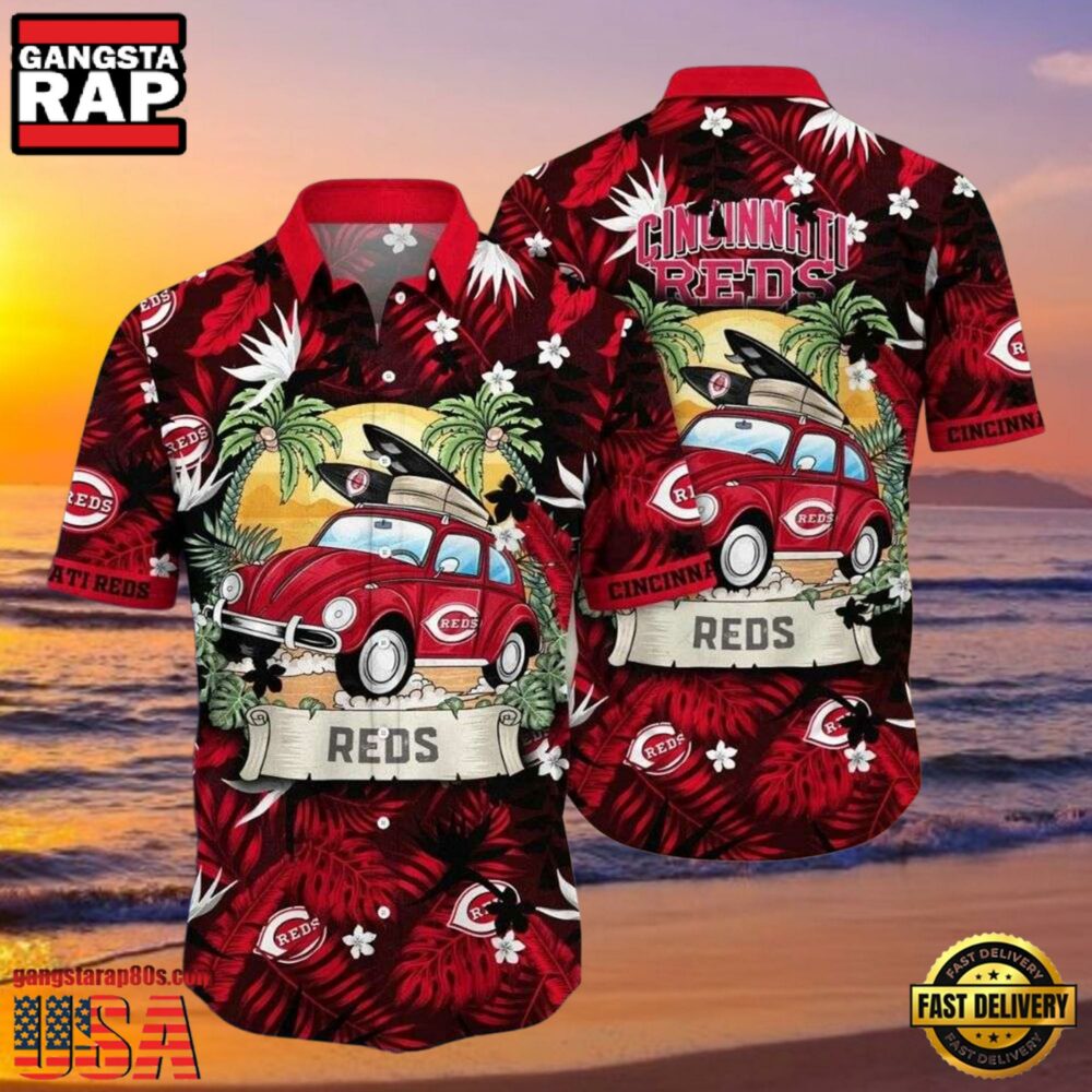 MLB Retro Roadster Reds Fan Cincinnati Reds Hot Summer Hawaiian Shirt MLB Retro Roadster Reds Fan Cincinnati Reds Hot Summer Hawaiian Shirt