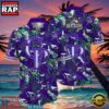 MLB Rockies Lavender Tropics Button-Up Hot Summer Aloha Shirt 8 MLB Rockies Lavender Tropics Button-Up Hot Summer Aloha Shirt