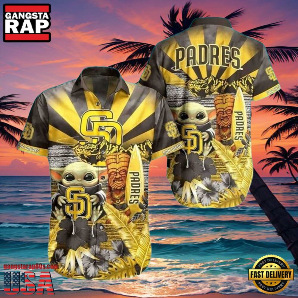 MLB San Diego Padres Aloha Hawaiian Shirt With Baby Yoda And Tiki Totem.jpg 1Group