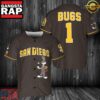 MLB San Diego Padres Bugs Bunny Baseball Jersey Shirt - MLB Fan Gifts 3 MLB San Diego Padres Bugs Bunny Baseball Jersey Shirt