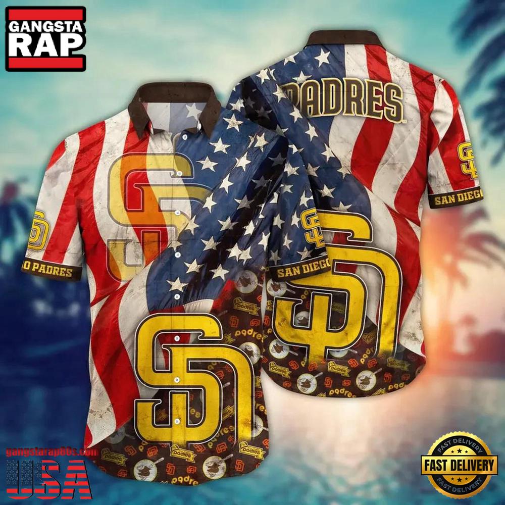 MLB San Diego Padres Patriotic Pride Hawaiian Shirt