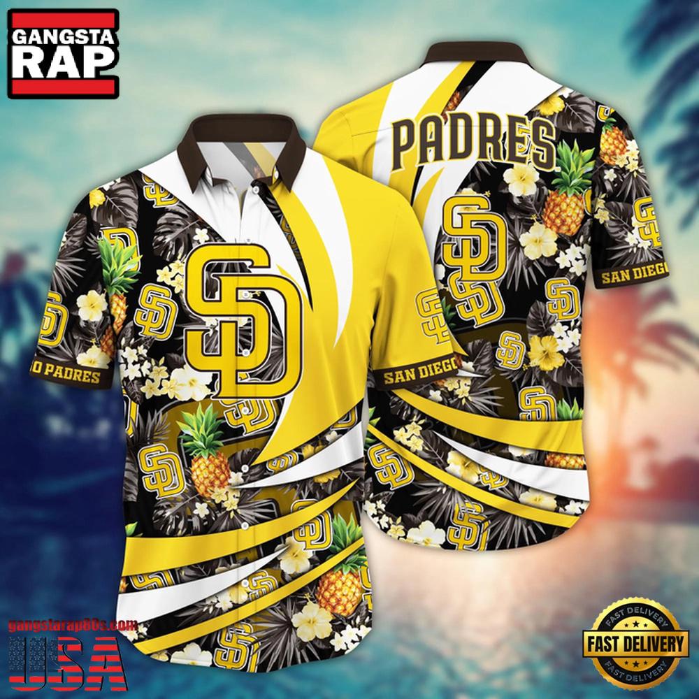 MLB San Diego Padres Pineapple Wave Hawaiian Shirt