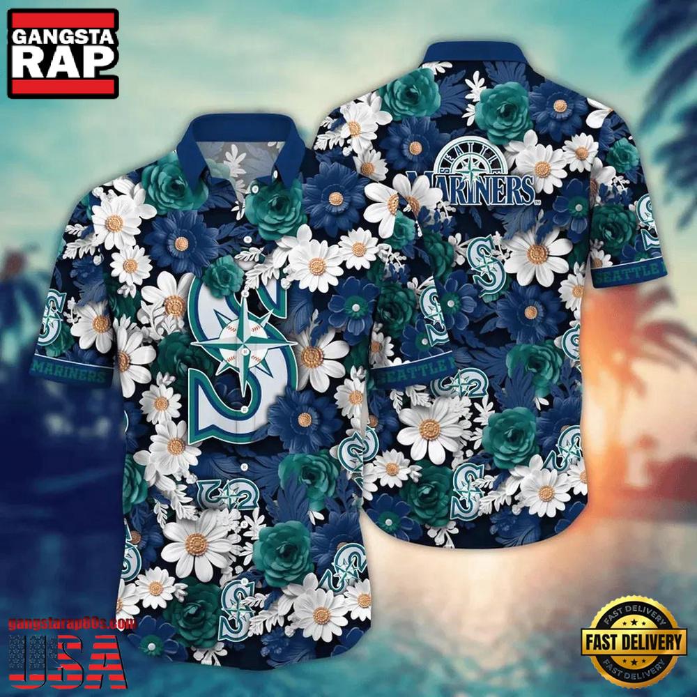 MLB Seattle Mariners Flower Tropical New Hawaiian Shirts