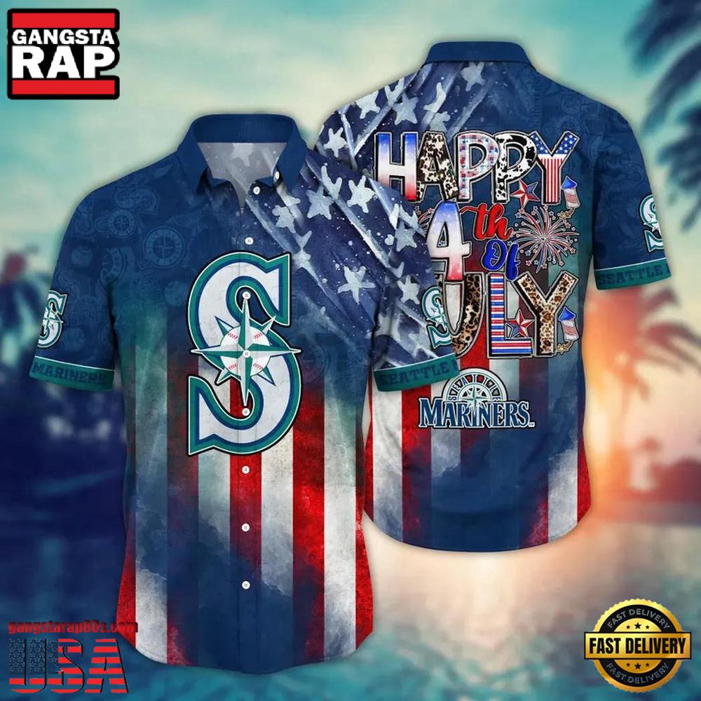 MLB Seattle Mariners Palm Tree Summer New Design Aloha Shirts MLB Seattle Mariners Palm Tree Summer New Design Aloha Shirts