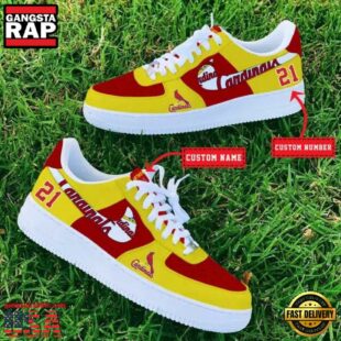 MLB St Louis Cardinals Baseball Team Design Air Force 1 Shoes Sneaker