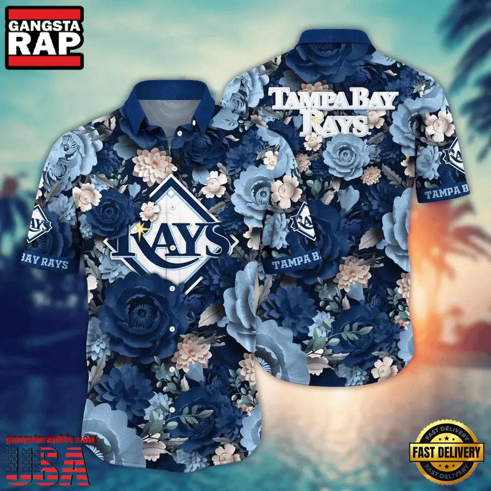 MLB Tampa Bay Rays Aloha Baseball Team New Design Aloha Shirts MLB Tampa Bay Rays Aloha Baseball Team New Design Aloha Shirts