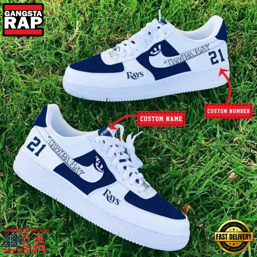MLB Tampa Bay Rays Custom Name Number New Design Air Force 1 Shoes Sneaker MLB Tampa Bay Rays Custom Name Number New Design Air Force 1 Shoes Sneaker