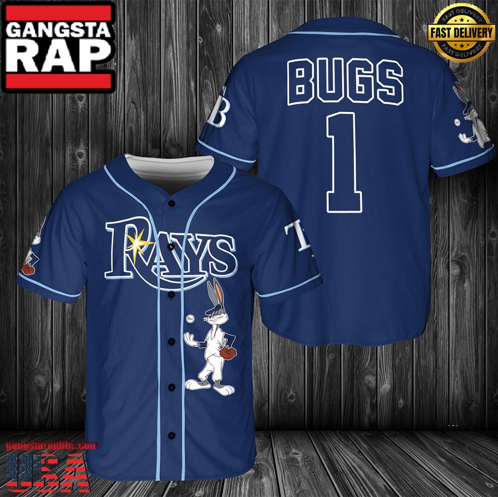MLB Tampa Bay Rays Bugs Bunny Baseball Jersey Shirt - MLB Fan Gifts MLB Tampa Bay Rays Bugs Bunny Baseball Jersey Shirt - MLB Fan Gifts