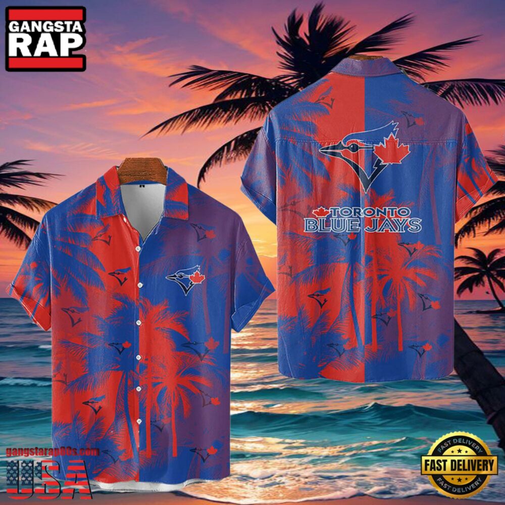 MLB Toronto Blue Jays Tropical Palm Trees Style Hot Trending Hawaiian Shirt MLB Toronto Blue Jays Tropical Palm Trees Style Hot Trending Hawaiian Shirt
