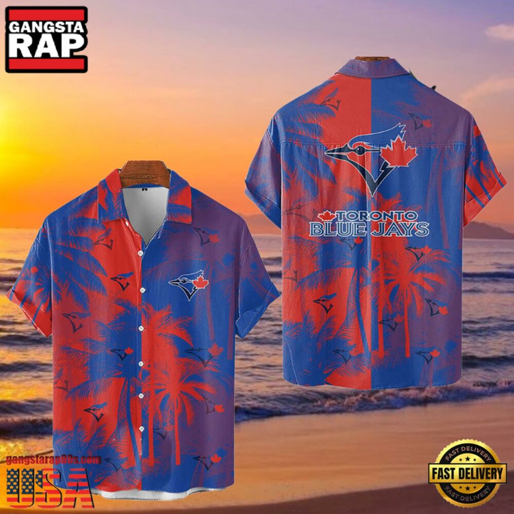 MLB Toronto Blue Jays Tropical Palm Trees Style Hot Trending Hawaiian Shirt MLB Toronto Blue Jays Tropical Palm Trees Style Hot Trending Hawaiian Shirt