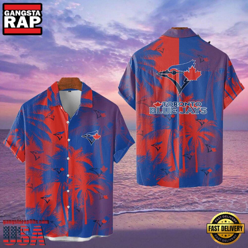 MLB Toronto Blue Jays Tropical Palm Trees Style Hot Trending Hawaiian Shirt MLB Toronto Blue Jays Tropical Palm Trees Style Hot Trending Hawaiian Shirt