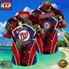 MLB Washington Nationals Flower Tropical Style Hot Trending Hawaiian Button Down Shirt
