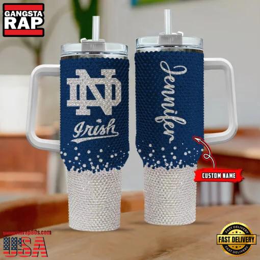 NCAA Notre Dame Fighting Irish Personalized Stanley Diamond Tumbler 40oz