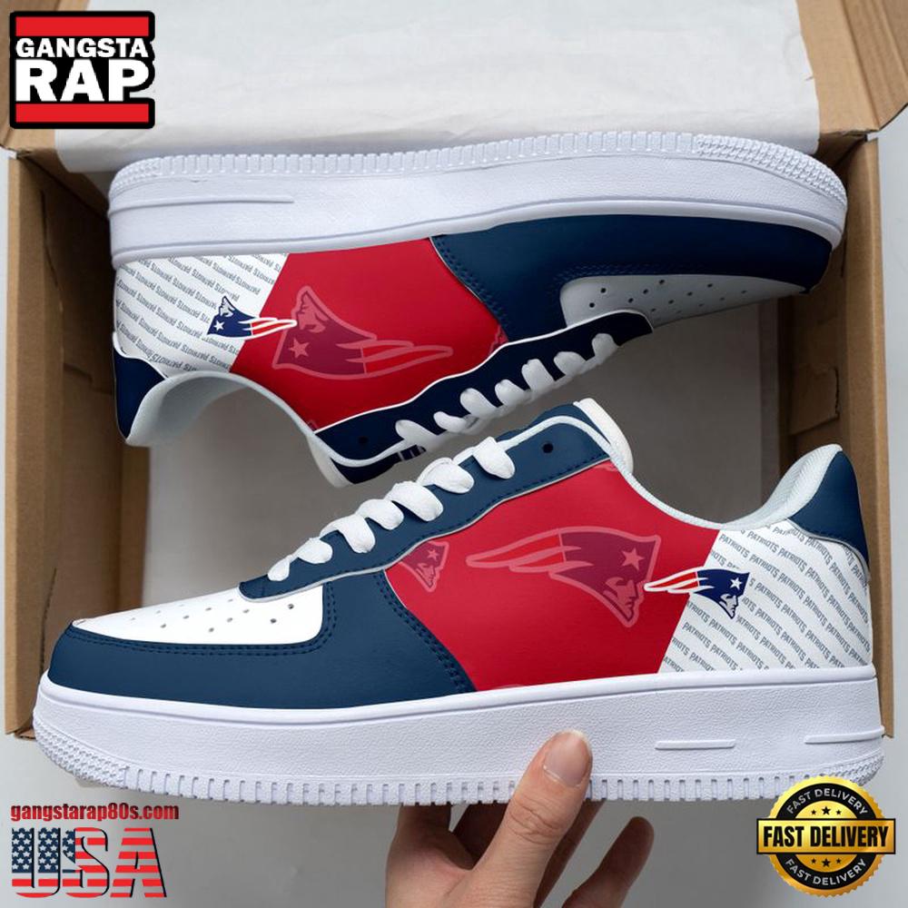 New England Patriots Basic Pattern Football NFL Team Air Force 1 Shoes