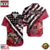NFL Atlanta Falcons Football American Flag Mascot Custom Name Hawaiian Shirt
