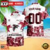 NFL Atlanta Falcons New Design 2025 Custom Name Number Hawaiian Shirt 3 NFL Atlanta Falcons Hibiscus Flower Custom Name Hawaiian Shirt