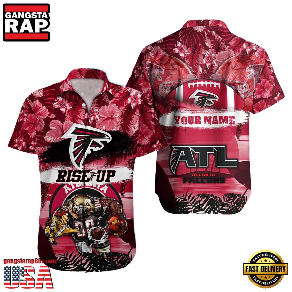 NFL Atlanta Falcons Mascot Football Hawaiian Shirt