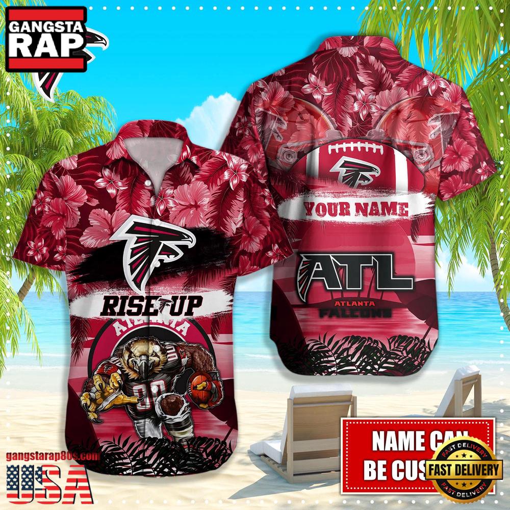 NFL Atlanta Falcons Mascot Football Hawaiian Shirt