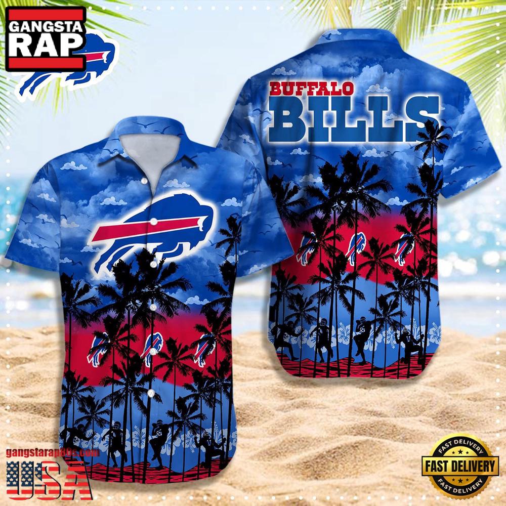 NFL Buffalo Bills Logo Team Aloha Hawaiian Shirt NFL Buffalo Bills Logo Team Aloha Hawaiian Shirt