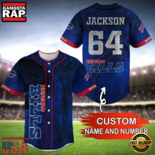NFL Buffalo Bills Personalized Baseball Jersey, Football Team Design Jersey Shirt