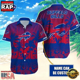 NFL Buffalo Bills Vintage Style Custom Name Hawaiian Shirt