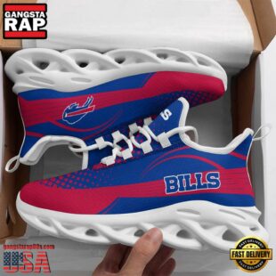 NFL Buffalo Bills Waves Pattern Max Soul Shoes