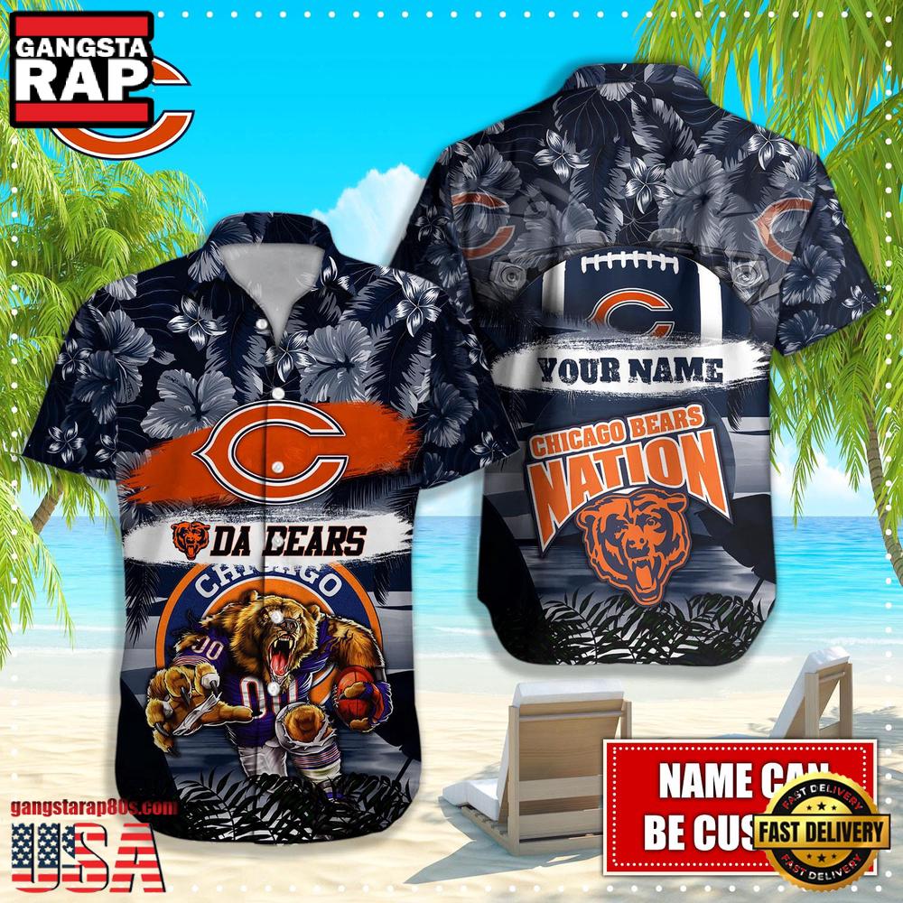 NFL Chicago Bears Mascot Football Hawaiian Shirt