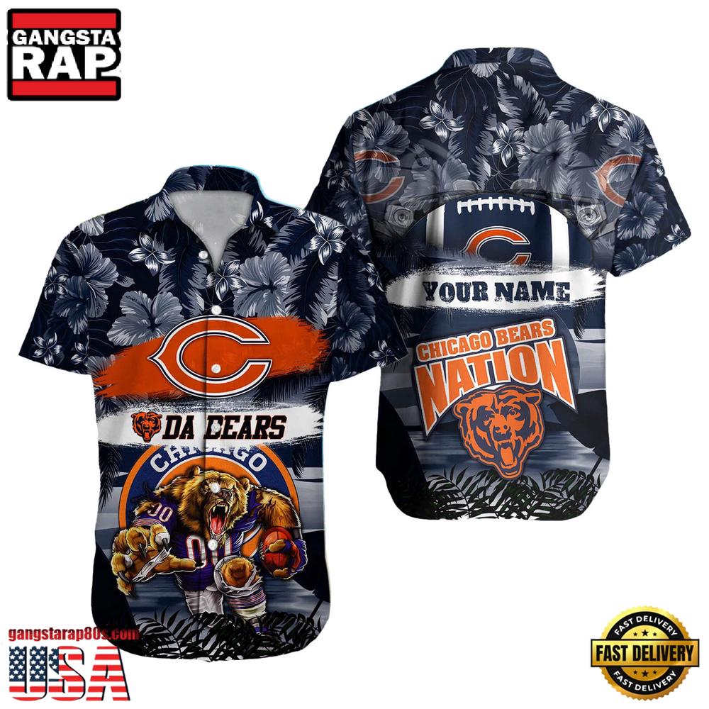 NFL Chicago Bears Mascot Football Hawaiian Shirt