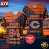 NFL Chicago Bears Custom Name Number Name Number American Flag Baseball Jersey Shirt 3 NFL Chicago Bears Personalized American Flag Baseball Jersey