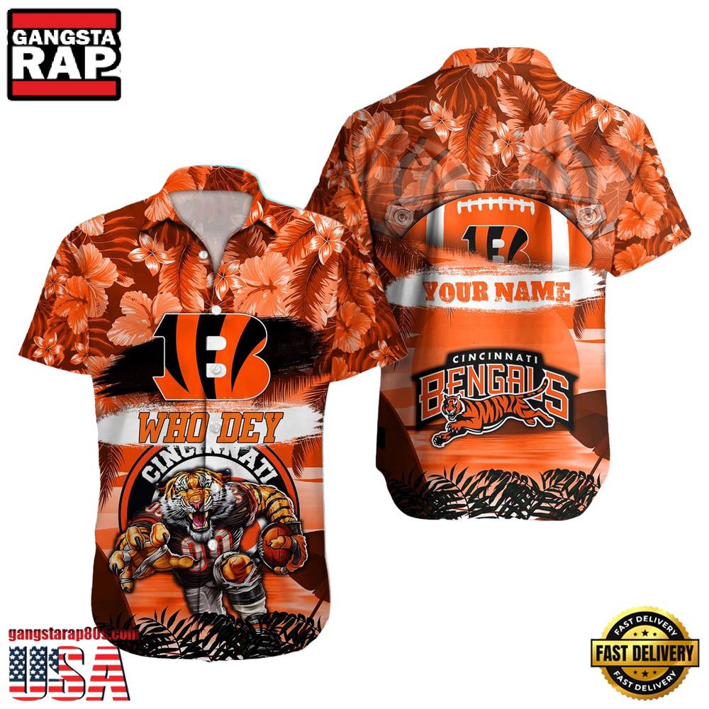 NFL Cincinnati Bengals Mascot Football Hawaiian Shirt