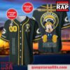 NFL Custom Name Number Disney Mickey Green Bay Packers Baseball Jersey Shirt